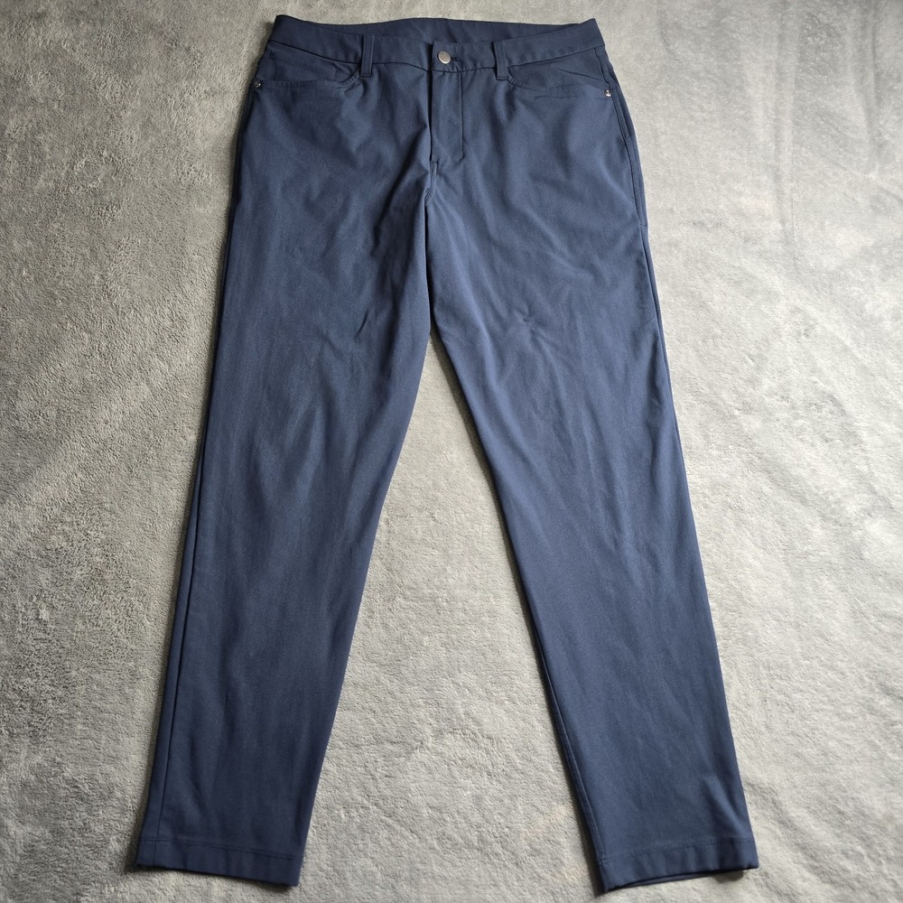 Lululemon ABC Pants Mens 32x29 Blue Slim Fit Warpstreme 5 Pocket Casual